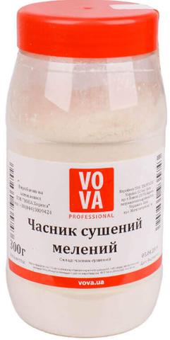 Часник сушений мелений VOVA 300г